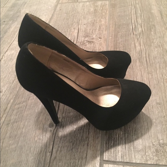 Charlotte Russe Shoes - Faux suede platform heels